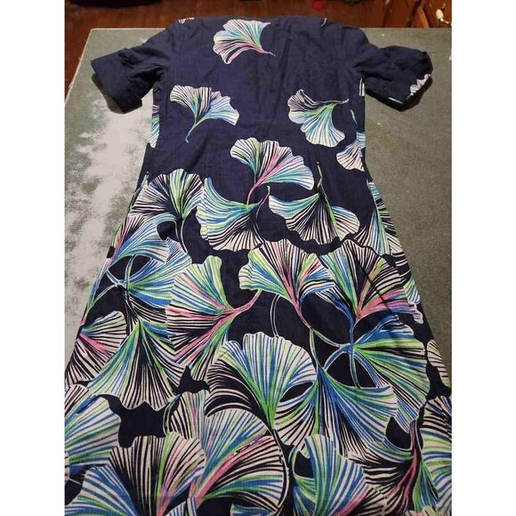 Lilly Pulitzer Apple  engineered tee dress in Bright navy down with Ginky sz 0 - Picture 6 of 6
